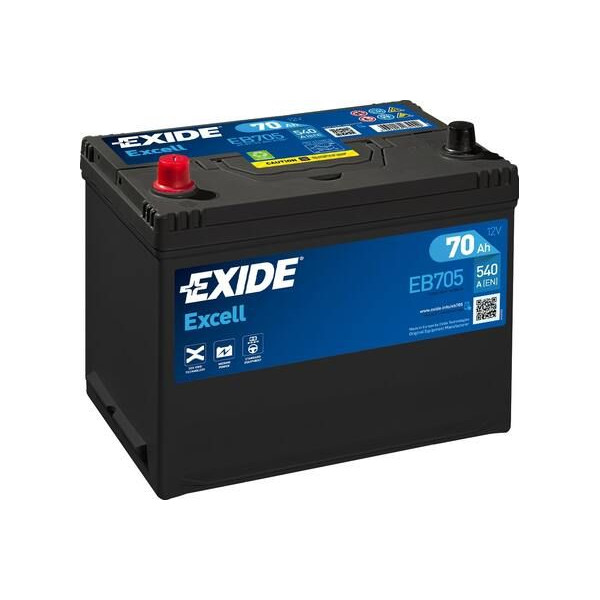 069 Exide EXCELL 70ah 540CCA - 3 YRS image