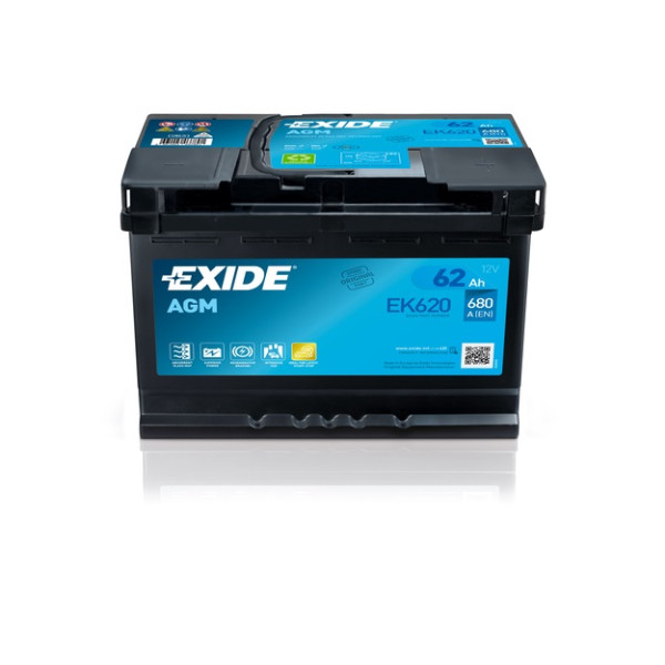 027AGM Exide AGM 62ah 680CCA - 3 YRS image