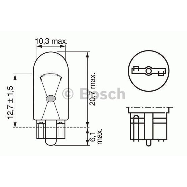 BLB504 BULB 12V W3W image