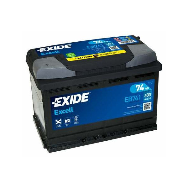 086 Exide EXCELL 74ah 680CCA - 3 YRS image