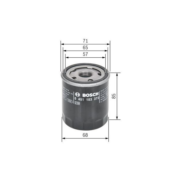 P3372 OIL FILTER image
