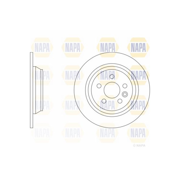 NAPA PROFORMER BRAKE DISC image