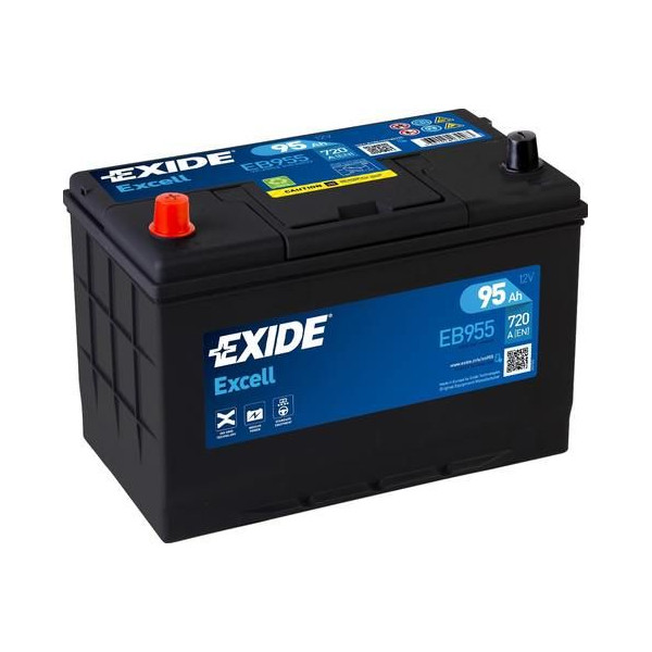 250 Exide EXCELL 95ah 760CCA - 3 YRS image